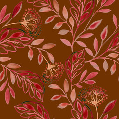 seamless floral pattern, textile, digital flower