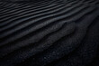 © john - Black Sand dune. Black Sand beach macro photography. Background, texture, wave pattern of oceanic sand on the beach, black. Texture of beach sand. Black beach.