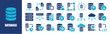 © Icon Designer - Database icon set. database, technology, network, internet, information, and more. Solid vector icons collection.