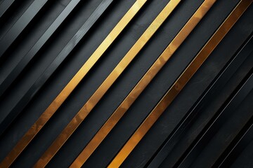 A sleek, modern design with diagonal gold and black stripes creating a luxurious and elegant texture.