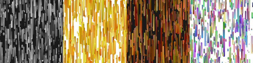 Wall Mural - seamless gradient stripe background set