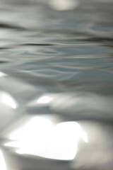 Close-up of sunlight reflecting on rippling water