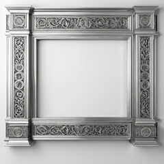 Wall Mural - Silver Frame Hanging on a Wall