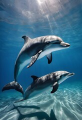 Wall Mural - dolphin in the water