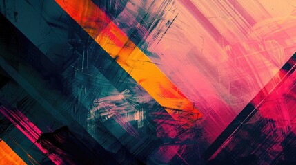Wall Mural - An abstract background with a mix of vivid colors and layered textures, creating a rich and dynamic wallpaper illustration.