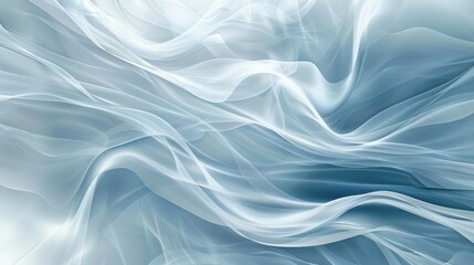 Wall Mural - an abstract design with smooth, flowing lines that resemble the natural patterns of wind or water cu