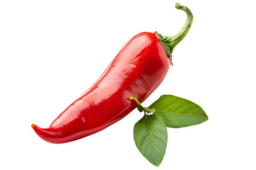 Wall Mural - Fresno chili pepper isolated on a white background.