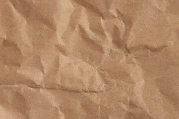 Wall Mural - Surface of crease brown paper