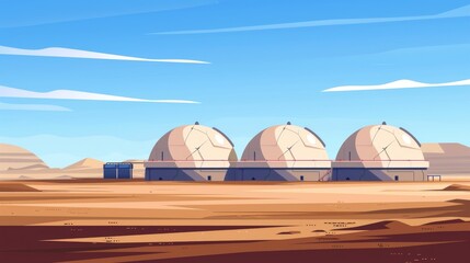 In stark contrast to the flat plains, the gigantic storage tanks are standing out as reliable storage.