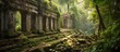 © gufron - Ancient Stone Ruins Amidst Lush Tropical Foliage