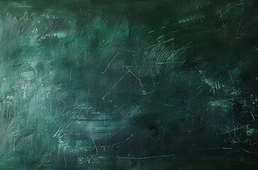 Canvas Print - Dark Green Chalkboard Texture Background