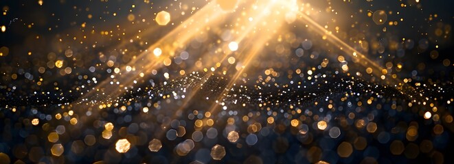 Poster - Abstract Golden Bokeh Lights Background