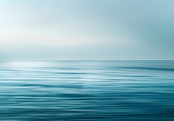 Canvas Print - Abstract Blue Ocean Blurred Background