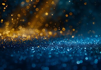Wall Mural - abstract glitter background with bokeh and light rays