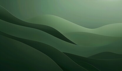 Wall Mural - Abstract Green Gradient Background Minimalist Design