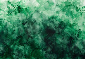 Sticker - Abstract Green Watercolor Background Texture