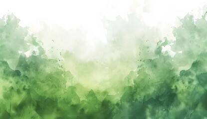 Sticker - Abstract Green Watercolor Background for Presentation