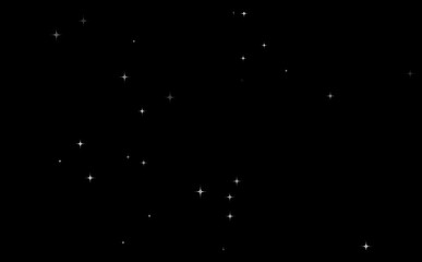 night starry skies with twinkling or blinking stars motion background. looping shinny stars animatio