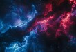 © MD - Dark Blue Red Nebula Stars Cinematic Background