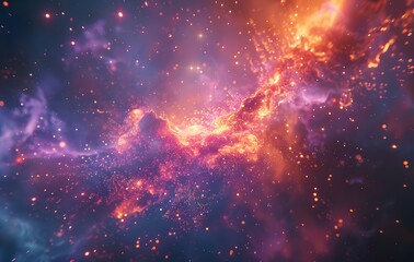 Poster - Abstract Galaxy Background with Cinematic Lighting