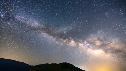 milky way, space background with galaxy