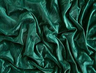 Canvas Print - Emerald Green Velvet Fabric Texture Seamless Pattern