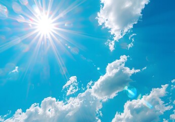 Poster - Bright Sunny Day Sky with Lens Flare