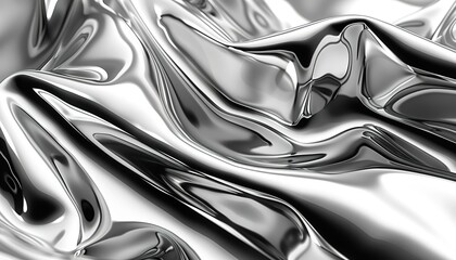 Poster - abstract silver background