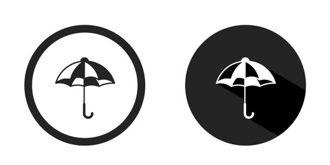 Wall Mural - Umbrella logo. Umbrella icon vector design black color. Stock vector.