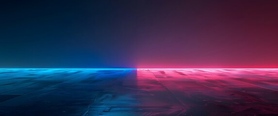 Wall Mural - Neon Light Gradient on Dark Background