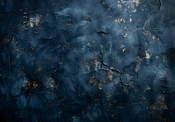 Sticker - Dark Blue Navy Concrete Wall Texture Background