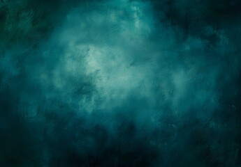 Poster - Dark Teal Minimalist Background with Soft Lighting