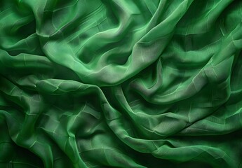 Wall Mural - Abstract Green Fabric Texture Background