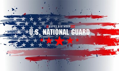 United States National Guard birthday ,December 13, to show appreciation for the U.S. national guards. Background Vector Illustration