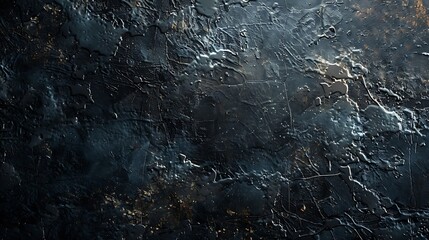 Wall Mural - Black grunge texture stone texture scratches vignette dark background stone wall concrete rusty banner poster bg weathered aged