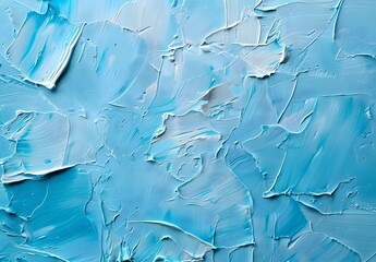 Poster - Abstract Blue Oil Paint Texture Background