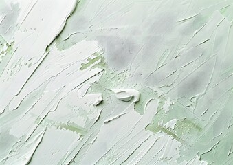 Poster - Abstract Green and White Watercolor Texture