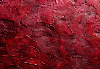 Sticker - Abstract Red Cracked Texture Background