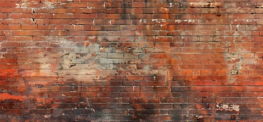 Canvas Print - Red Brick Wall Background Texture - Vintage Studio Backdrop