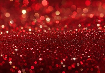 Poster - Sparkling Red Glitter Background for Holiday Decoration