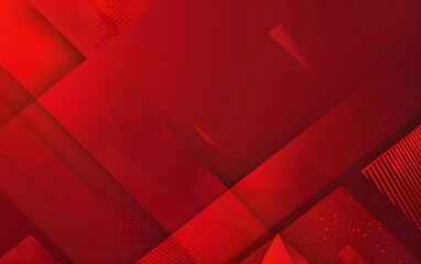 Wall Mural - abstract red gradient background with geometric shapes