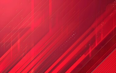 Wall Mural - abstract red gradient background with geometric lines