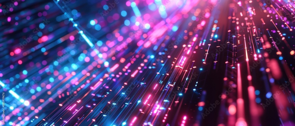 Digital grid circuit board futuristic technology background