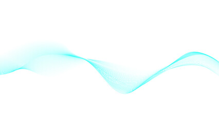 Colorful wave lines. Blue, white lines background. Modern technology background. 