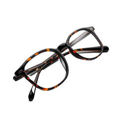 Stylish and Modern Eyeglasses with a Unique Tortoiseshell Frame