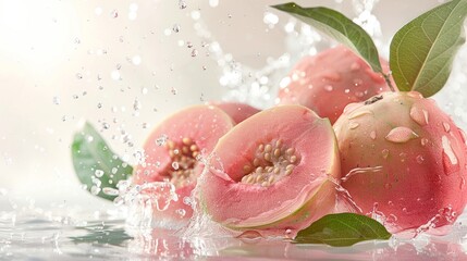 Wall Mural - Pink Guava Splash