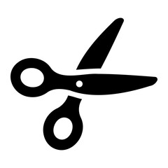 Wall Mural - scissors solid icon
