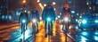 © tongpatong - Nighttime cycling on the roads