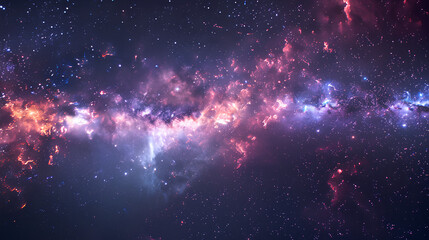 Wall Mural - fantastic milky way background image material