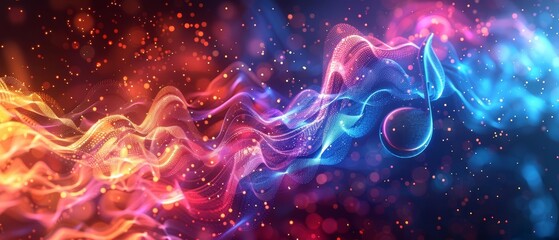 Wall Mural - abstract swirling red and blue smoke with glittering bokeh lights.